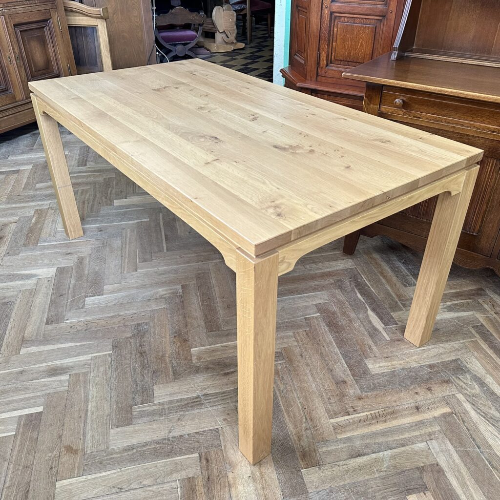 Jídelní stůl světlý dub masiv - obdélník, top stav!